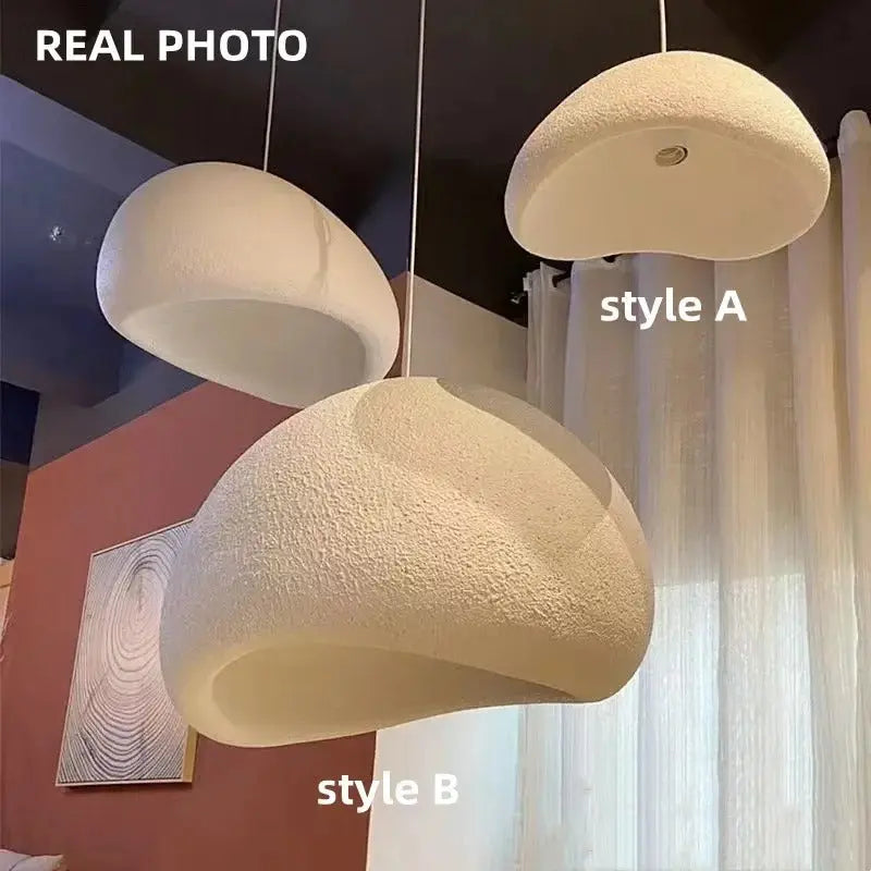 Mieko – Handmade Japanese Wabi-Sabi Pendant Lamp for Natural, Minimalist Decor Monalume