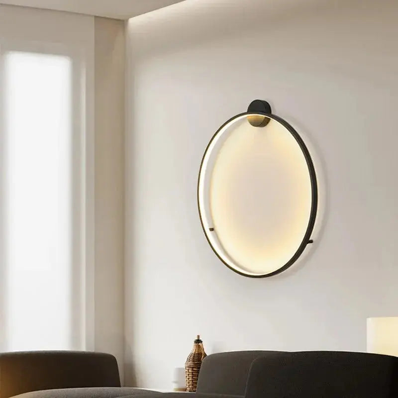 Luna – Modern Minimalist Dimmable LED Ring Wall Lamp for Sleek, Ambient Lighting Monalume