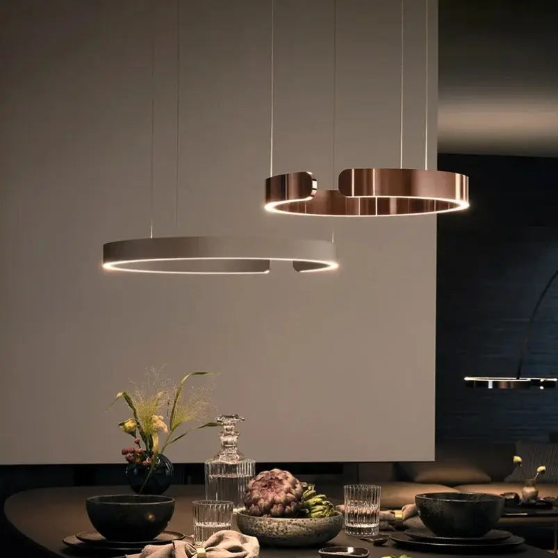 Alberte – Modern Luxury C-Ring Dimmable LED Pendant Lamp Monalume