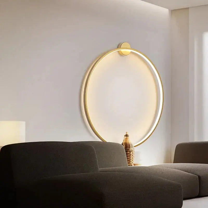 Luna – Modern Minimalist Dimmable LED Ring Wall Lamp for Sleek, Ambient Lighting Monalume