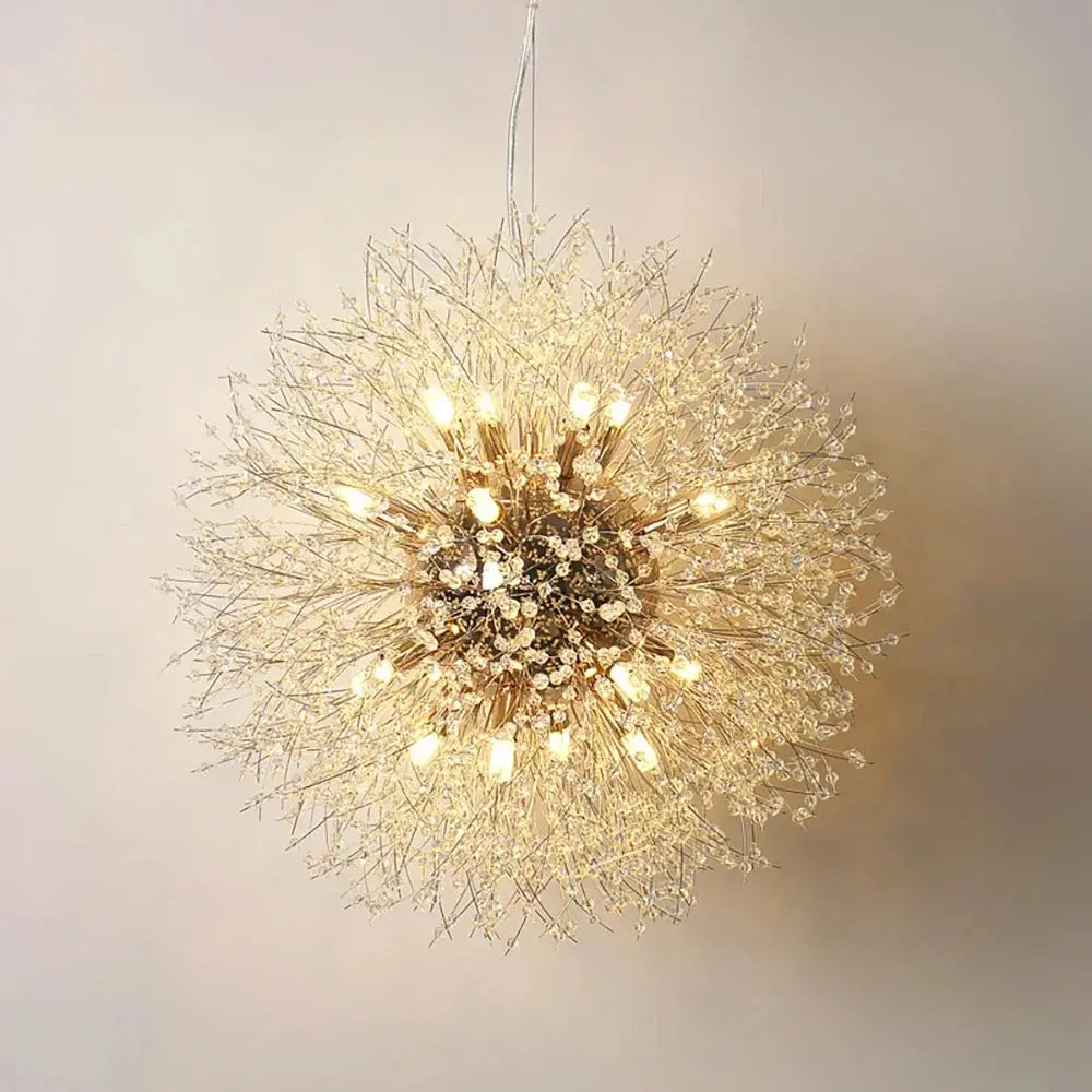 Aurelia – Modern Crystal Dandelion Dimmable LED Pendant Lamp Lampasa.com