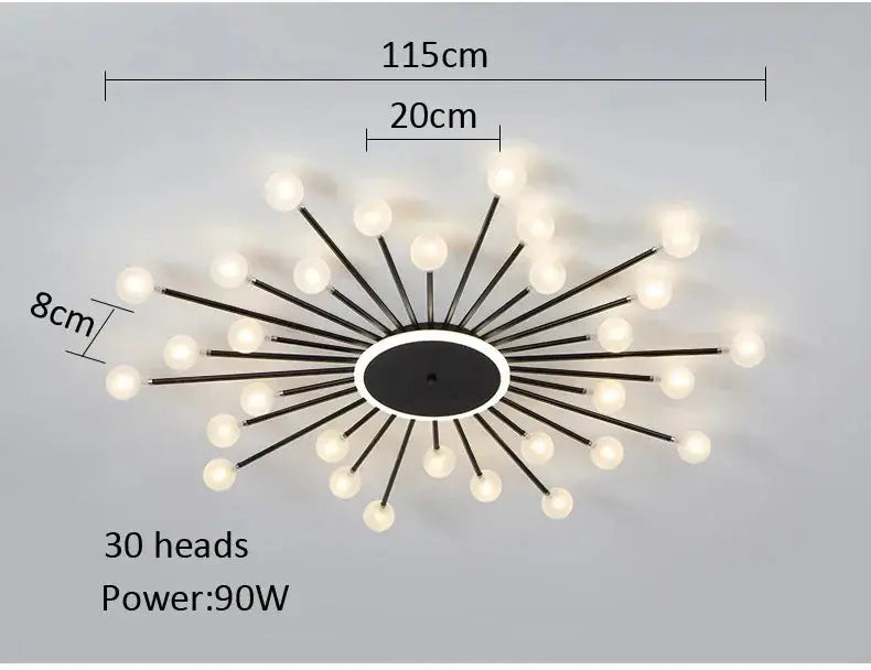 Calira – Scandinavian Round LED Ceiling Lamp Lampasa.com