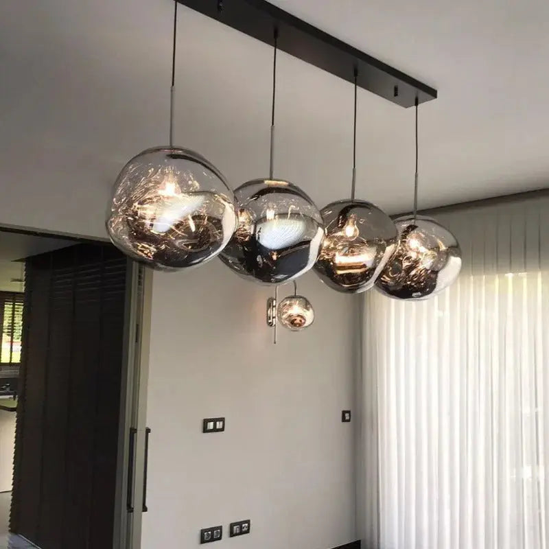 Elna – Modern Lava-Inspired Nordic LED PVC Ball Pendant Lamp for Bold, Stylish Lighting Monalume