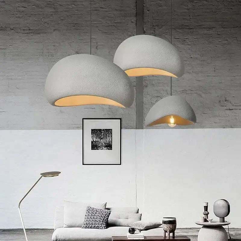 Mieko – Handmade Japanese Wabi-Sabi Pendant Lamp for Natural, Minimalist Decor Monalume