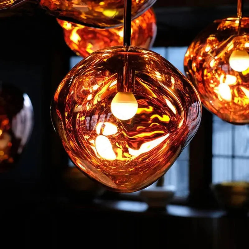 Elna – Modern Lava-Inspired Nordic LED PVC Ball Pendant Lamp for Bold, Stylish Lighting Monalume