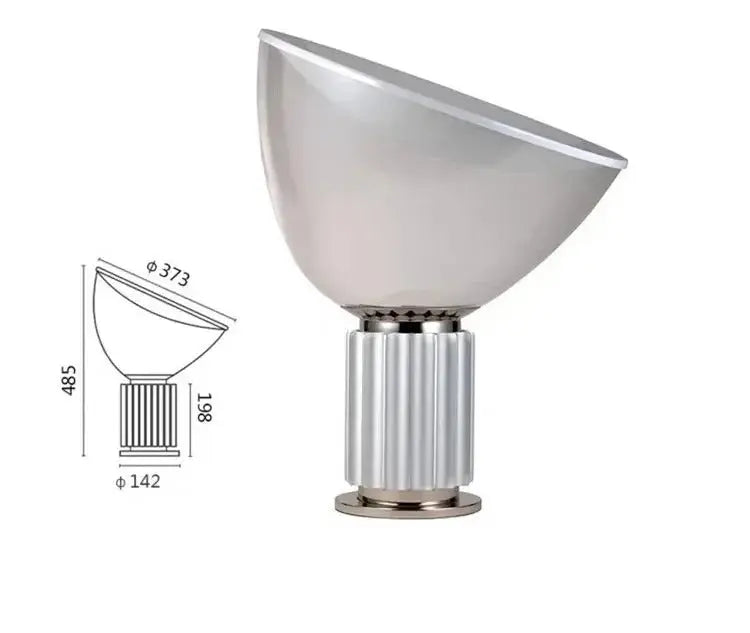 Halvard – Artistic Italian Glass LED Desk Lamp with Creative Design Monalume