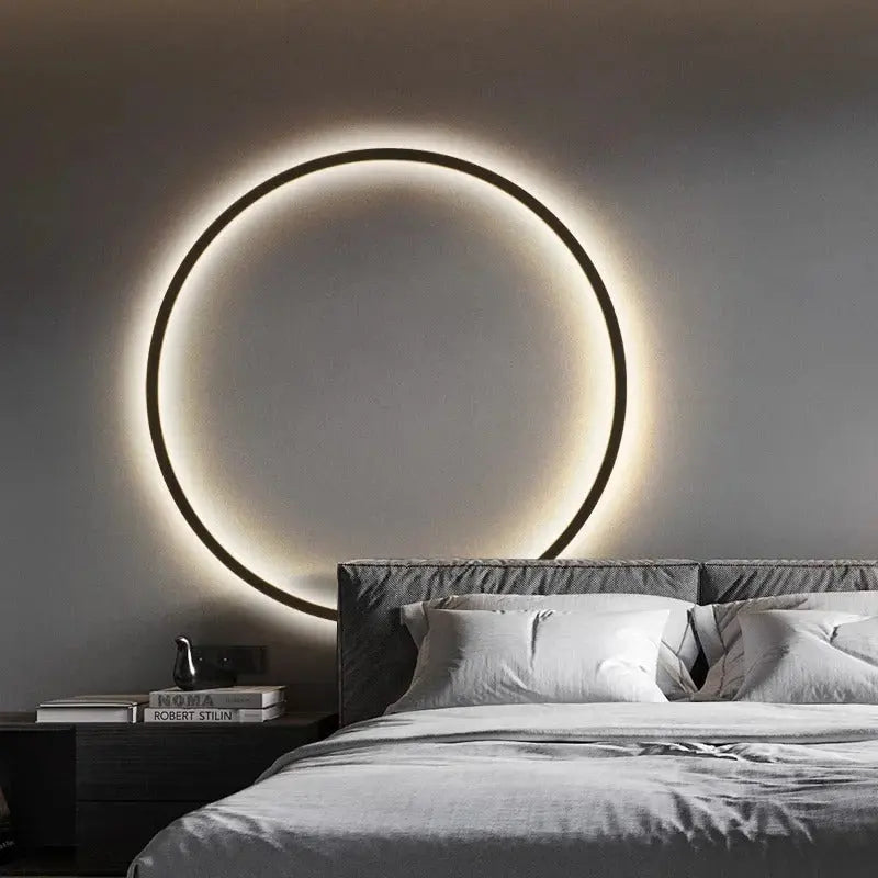 Luna – Modern Minimalist Dimmable LED Ring Wall Lamp for Sleek, Ambient Lighting Monalume