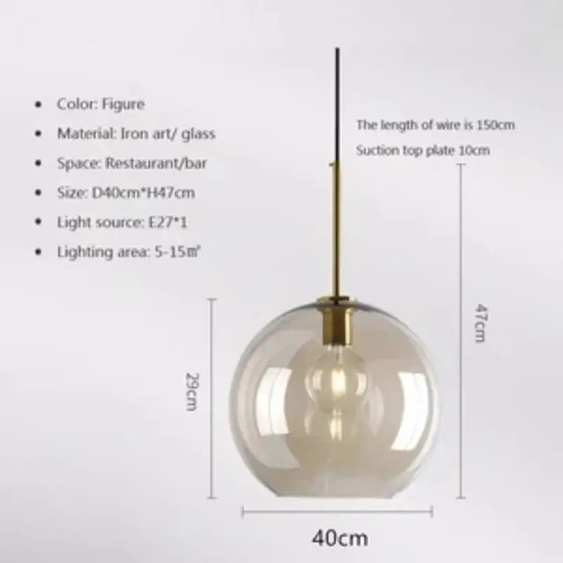 Mirla – Modern Glass LED Pendant Lamp for Sleek, Contemporary Lighting Monalume