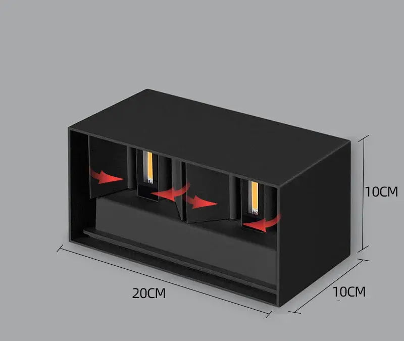 Ember – Modern Outdoor IP65 LED Wall Lamp for Durable, Stylish Lighting Monalume