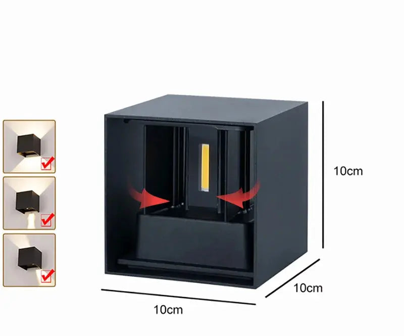 Ember – Modern Outdoor IP65 LED Wall Lamp for Durable, Stylish Lighting Monalume
