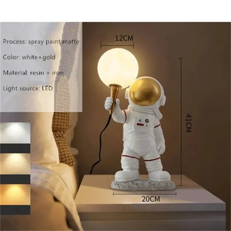 Freya – Astronaut-Themed LED Table and Wall Lamp for Unique, Playful Lighting Monalume
