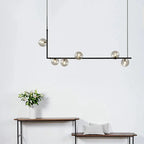 Anton – Nordic Minimalist LED Pendant Light with Glass Ball Design for Dining Tables and Bars Monalume.com