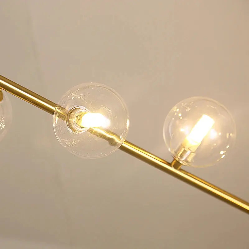 Anton – Nordic Minimalist LED Pendant Light with Glass Ball Design for Dining Tables and Bars Monalume.com