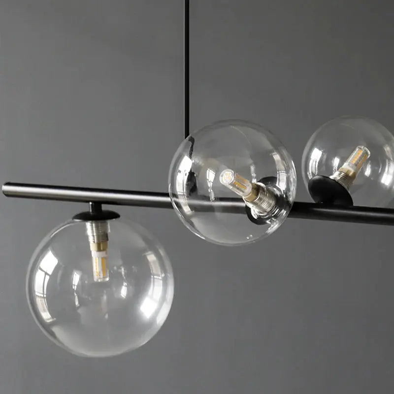 Jurgen – Modern LED Pendant Light with Sleek Metal and Glass Design for Dining Tables and Bars Monalume.com
