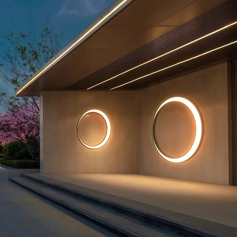 Myra – Waterproof IP65 Outdoor Ring LED Wall Lamp for Reliable Exterior Lighting Monalume