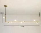 Anton – Nordic Minimalist LED Pendant Light with Glass Ball Design for Dining Tables and Bars Monalume.com