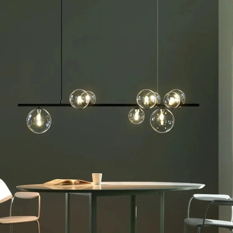 Jurgen – Modern LED Pendant Light with Sleek Metal and Glass Design for Dining Tables and Bars Monalume.com