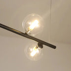 Anton – Nordic Minimalist LED Pendant Light with Glass Ball Design for Dining Tables and Bars Monalume.com