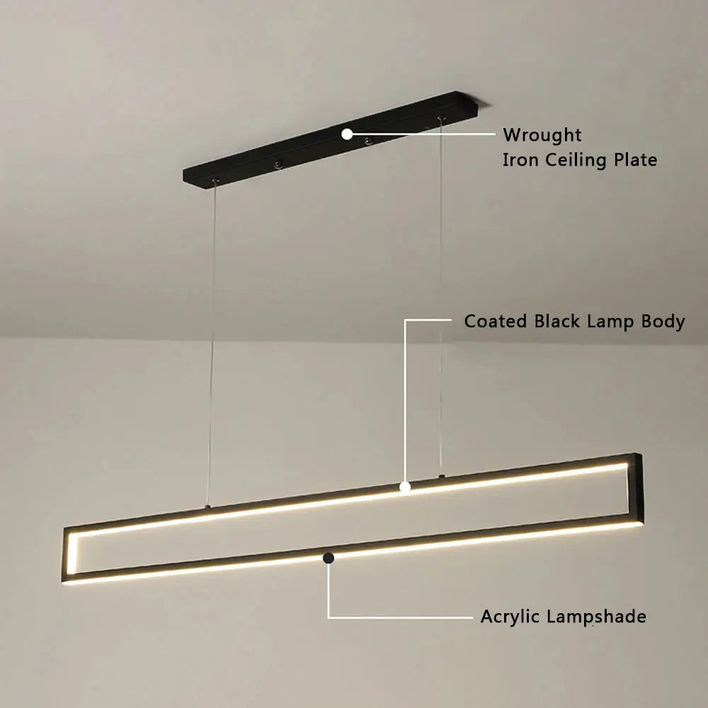 Thyra – Modern Minimalist Square Pendant Lamp for Dining & Bar Spaces Lampasa.com
