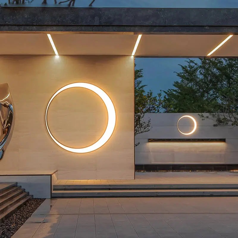 Myra – Waterproof IP65 Outdoor Ring LED Wall Lamp for Reliable Exterior Lighting Monalume
