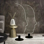 Madeline™ – Nordic Human Face Dimmable LED Floor Lamp for Artistic, Adjustable Lighting Monalume