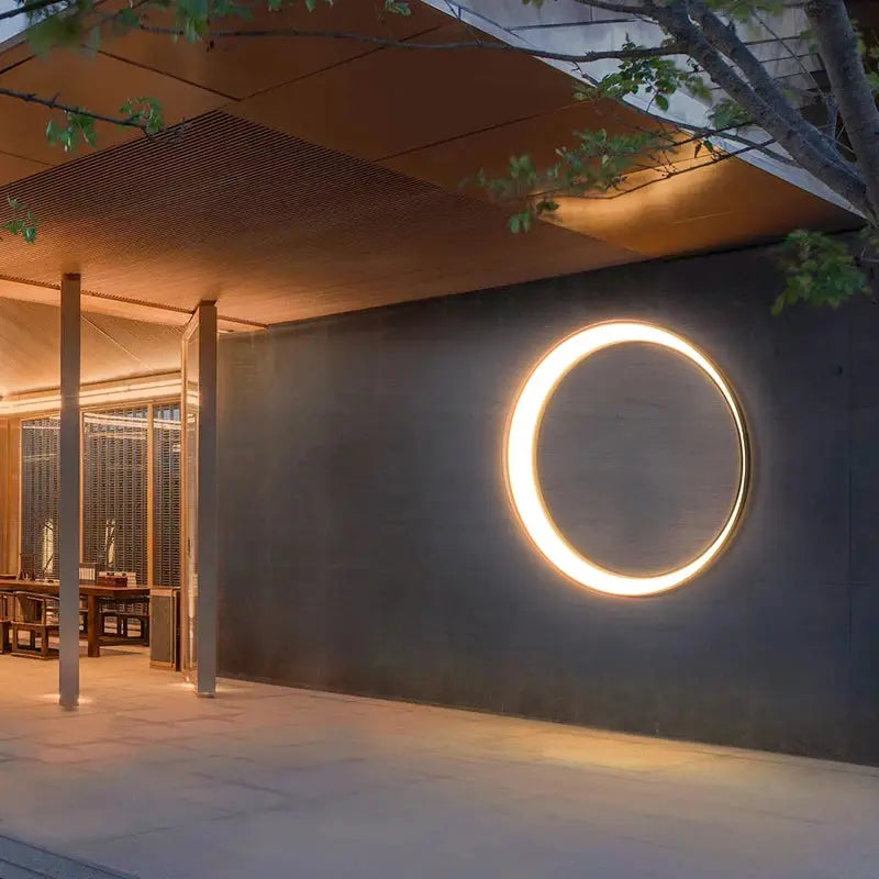 Myra – Waterproof IP65 Outdoor Ring LED Wall Lamp for Reliable Exterior Lighting Monalume