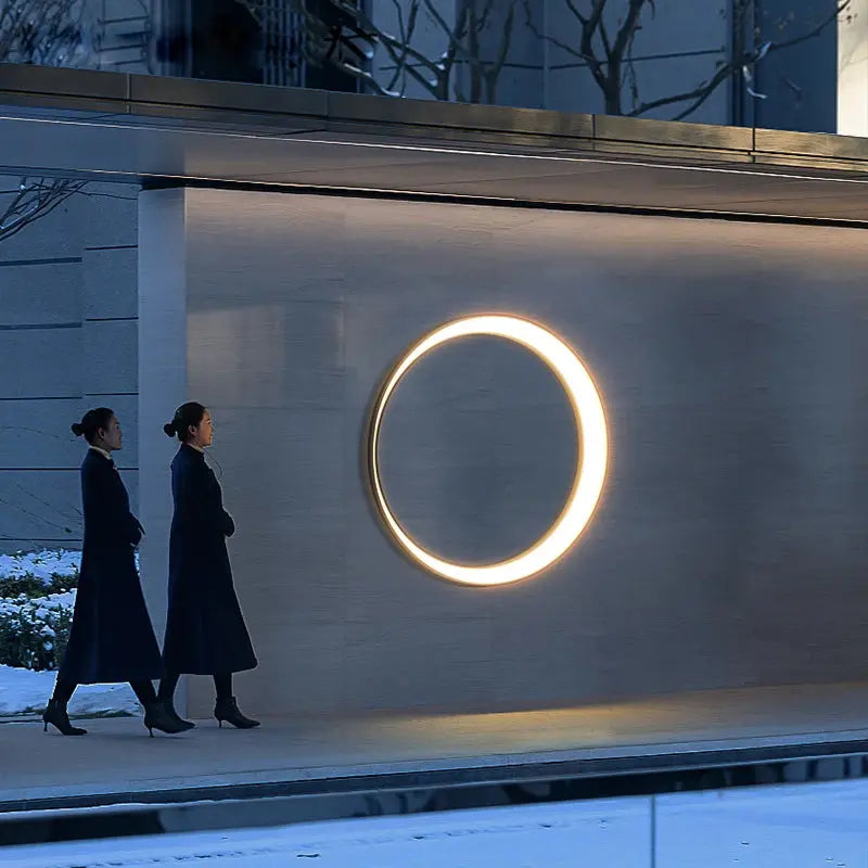 Myra – Waterproof IP65 Outdoor Ring LED Wall Lamp for Reliable Exterior Lighting Monalume