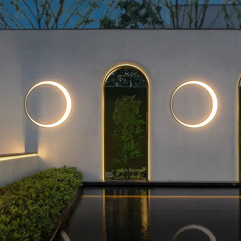 Myra – Waterproof IP65 Outdoor Ring LED Wall Lamp for Reliable Exterior Lighting Monalume