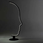 Madeline™ – Nordic Human Face Dimmable LED Floor Lamp for Artistic, Adjustable Lighting Monalume