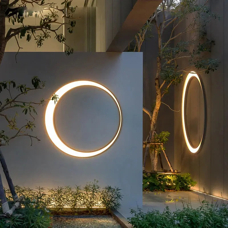 Myra – Waterproof IP65 Outdoor Ring LED Wall Lamp for Reliable Exterior Lighting Monalume