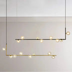 Anton – Nordic Minimalist LED Pendant Light with Glass Ball Design for Dining Tables and Bars Monalume.com