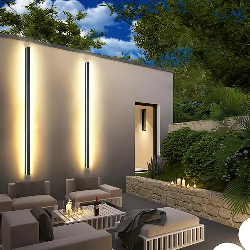 Frida – Modern Long Strip IP65 Waterproof LED Outdoor Lamp for Durable Exterior Lighting Monalume