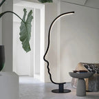 Madeline™ – Nordic Human Face Dimmable LED Floor Lamp for Artistic, Adjustable Lighting Monalume