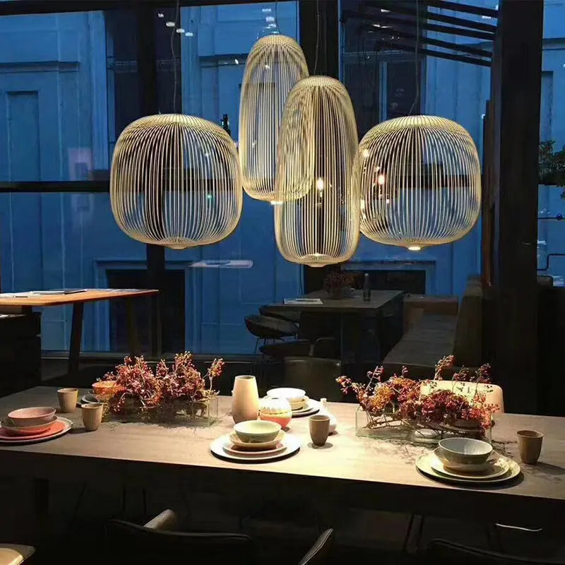 Dagmar – Designer Birdcage Dimmable Pendant Lamp for Unique, Stylish Lighting Monalume