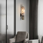 Maja – Modern Luxury LED Wall Lamp with Natural Marble Accent Monalume
