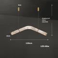 Hasteinn – Dimmable LED Pendant Light with Creative Marble Tube Design for Dining Tables and Bars Monalume.com