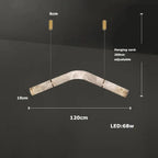 Hasteinn – Dimmable LED Pendant Light with Creative Marble Tube Design for Dining Tables and Bars Monalume.com
