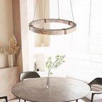 Arvid – Dimmable LED Pendant Light with Natural Stone Design for Modern Interiors Monalume.com