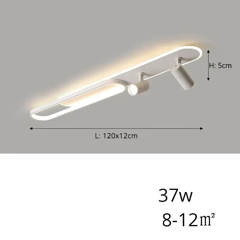 Jensen – Modern LED Ceiling Lamp with Adjustable Spotlights for Focused Lighting Monalume