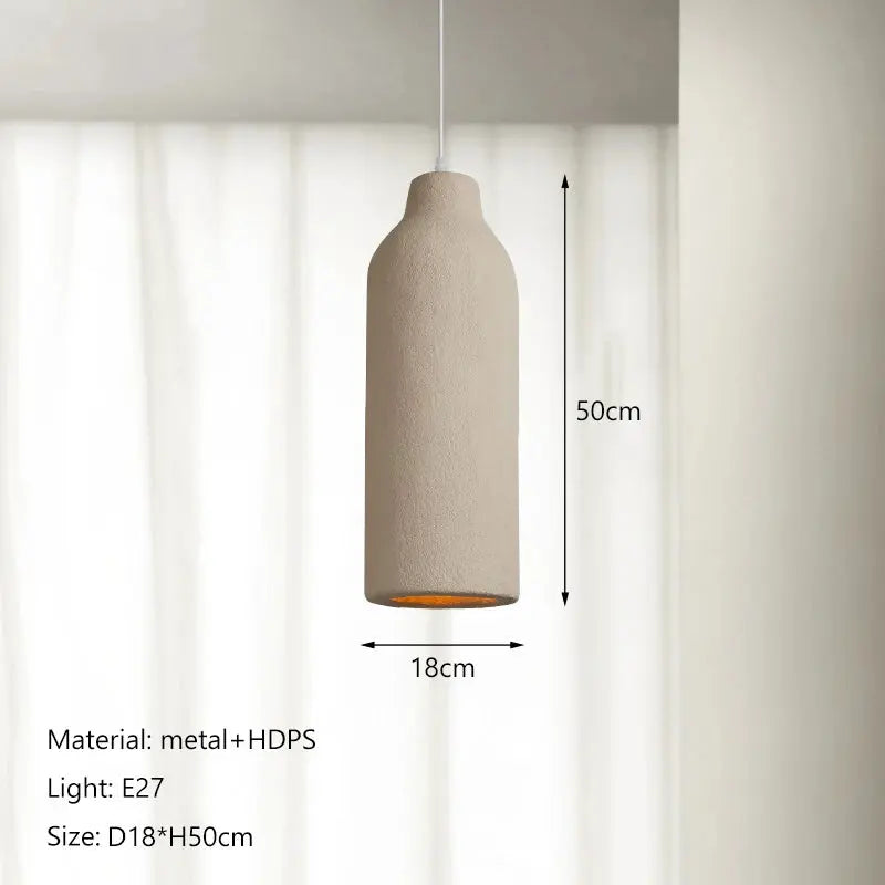 Aiko – Handmade Japanese Wabi-Sabi Oblong LED Pendant Light for Serene, Minimalist Interiors Monalume