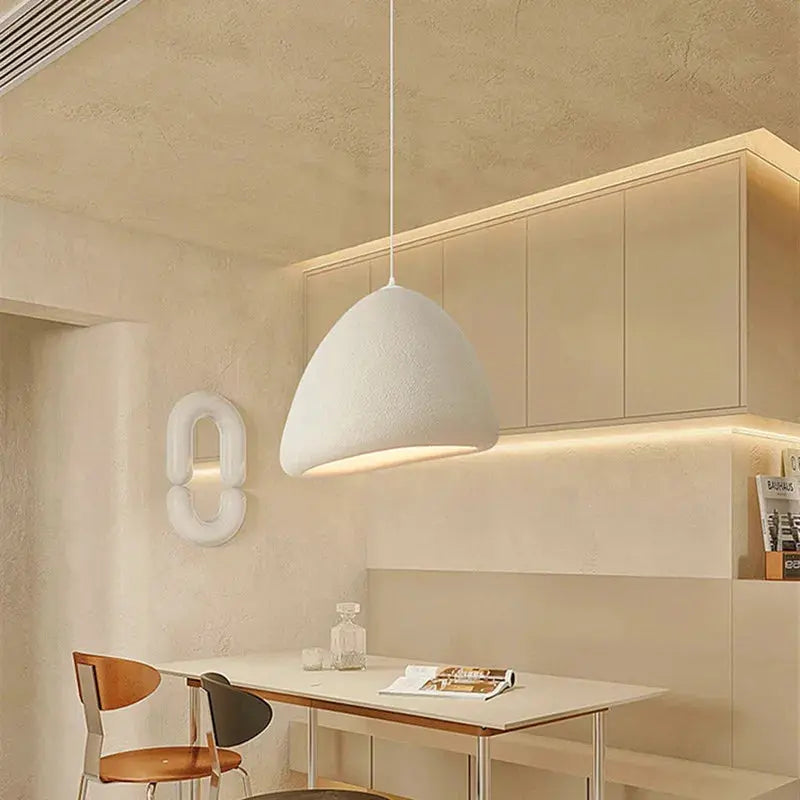 Yuko – Handmade Japanese Wabi-Sabi LED Pendant Light for Natural and Minimalist Interiors Monalume