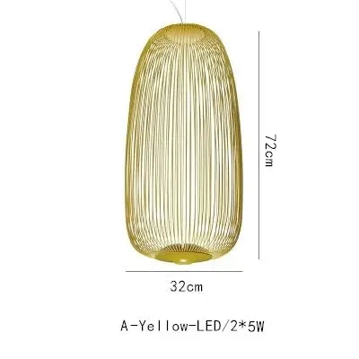 Dagmar – Designer Birdcage Dimmable Pendant Lamp for Unique, Stylish Lighting Monalume