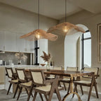 Lyra – Hand-Knitted Rattan LED Pendant Light for Cozy, Natural Decor Monalume