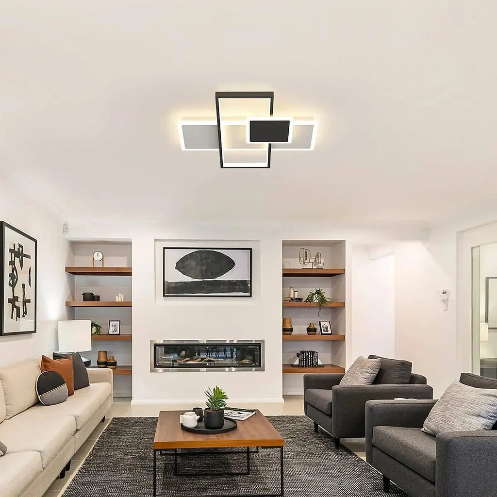 Vynric – Modern Square Design Dimmable LED Ceiling Lamp Lampasa.com