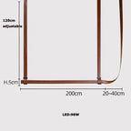 Verdandi – Minimalist Dimmable LED Pendant Light with Leather Belt Design for Dining Tables and Bars Monalume.com