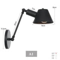 Branson – Modern Rustic LED Wall Light in Black Vintage Finish Lampasa.com