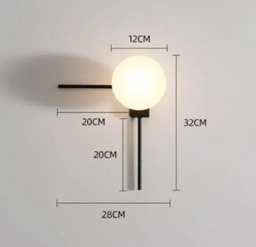 Gunnar – Round Frosted Glass LED Pendant Light with Black Finish for Dining Tables and Bars Monalume.com