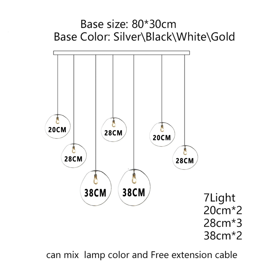 Elna – Modern Lava-Inspired Nordic LED PVC Ball Pendant Lamp for Bold, Stylish Lighting Monalume