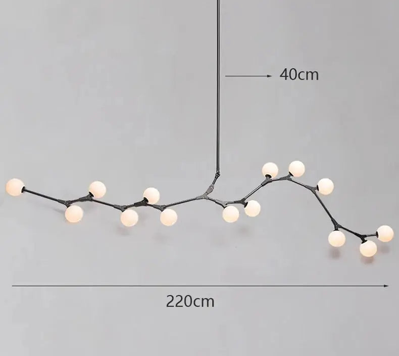 Viggo – Creative Branch-Style Extra-Long Dimmable LED Pendant Light for Dining Tables and Bars Monalume.com