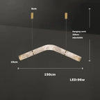 Hasteinn – Dimmable LED Pendant Light with Creative Marble Tube Design for Dining Tables and Bars Monalume.com